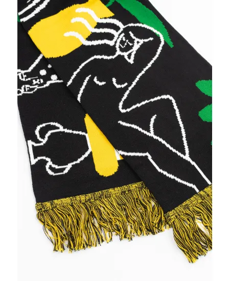 Organic cotton scarf Antique