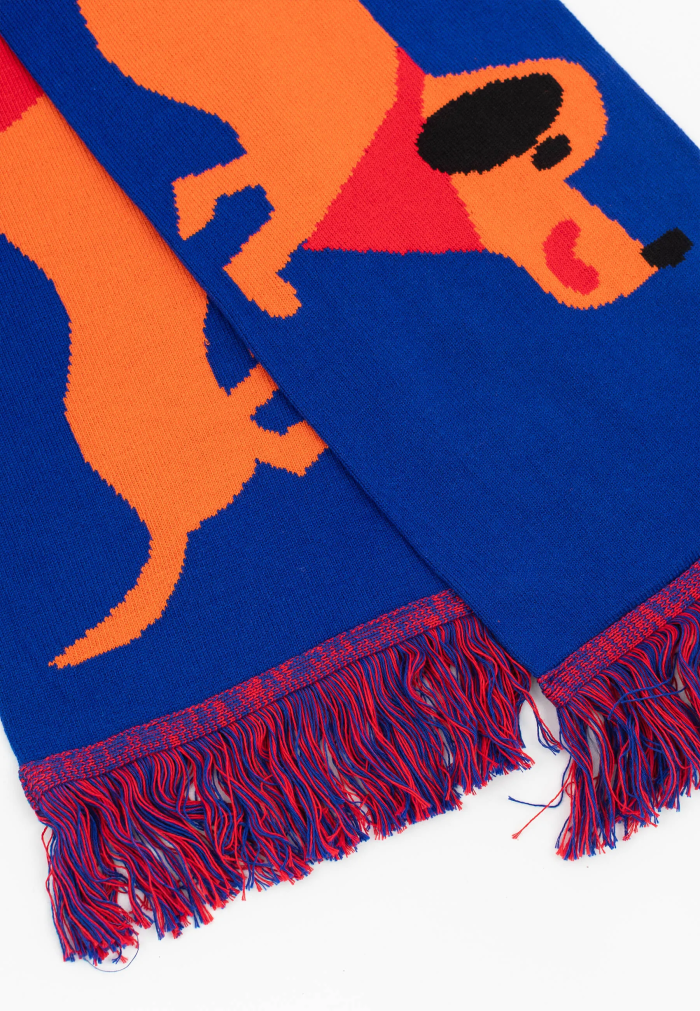 Organic cotton scarf Dachshunds