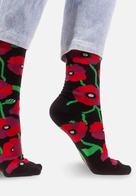 Organic cotton socks Poppy