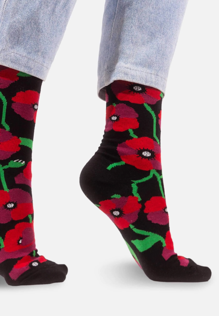 Organic cotton socks Poppy