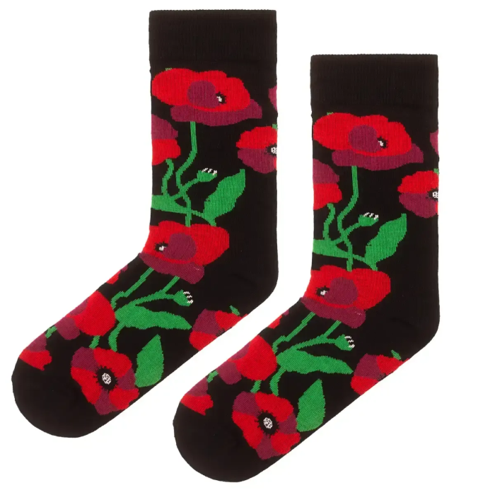 Organic cotton socks Poppy