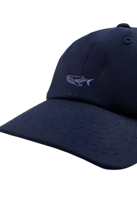 Cotton baseball cap Whale navy blue