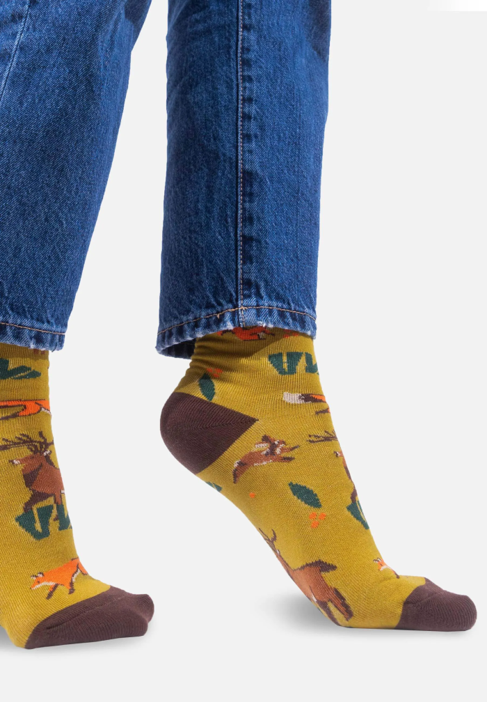 Organic cotton socks Forest Animals