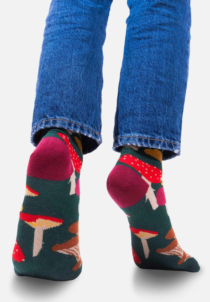 Organic cotton socks Mushrooms