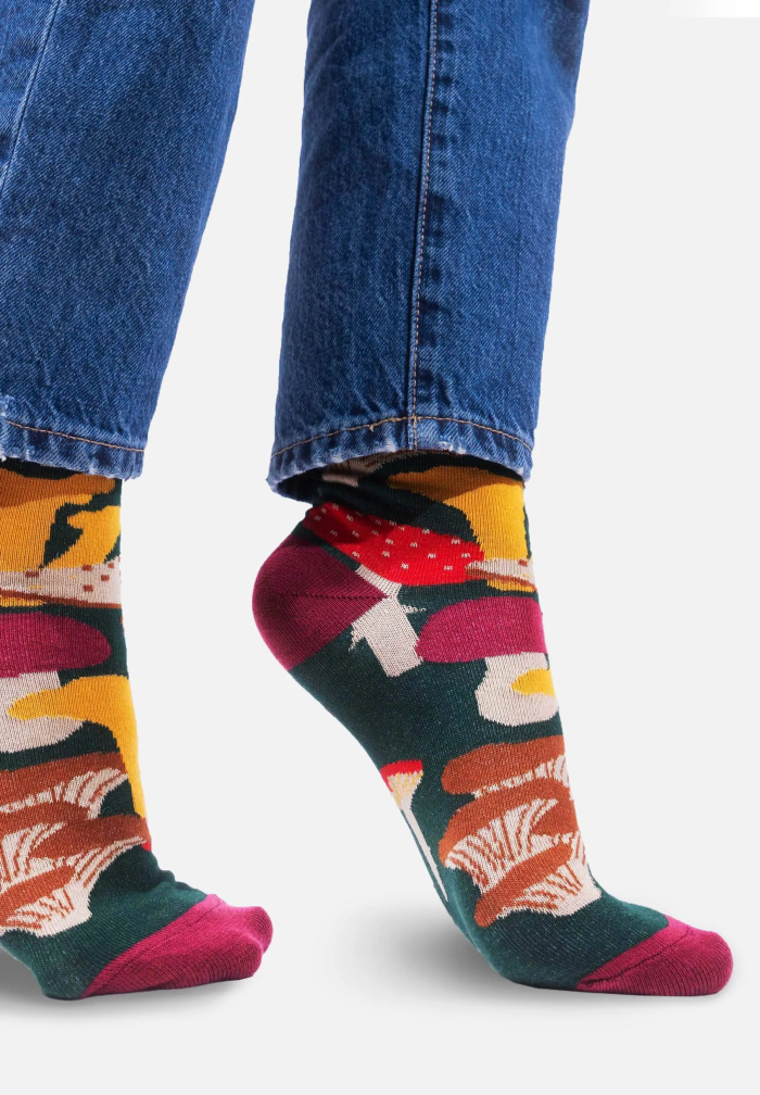 Organic cotton socks Mushrooms