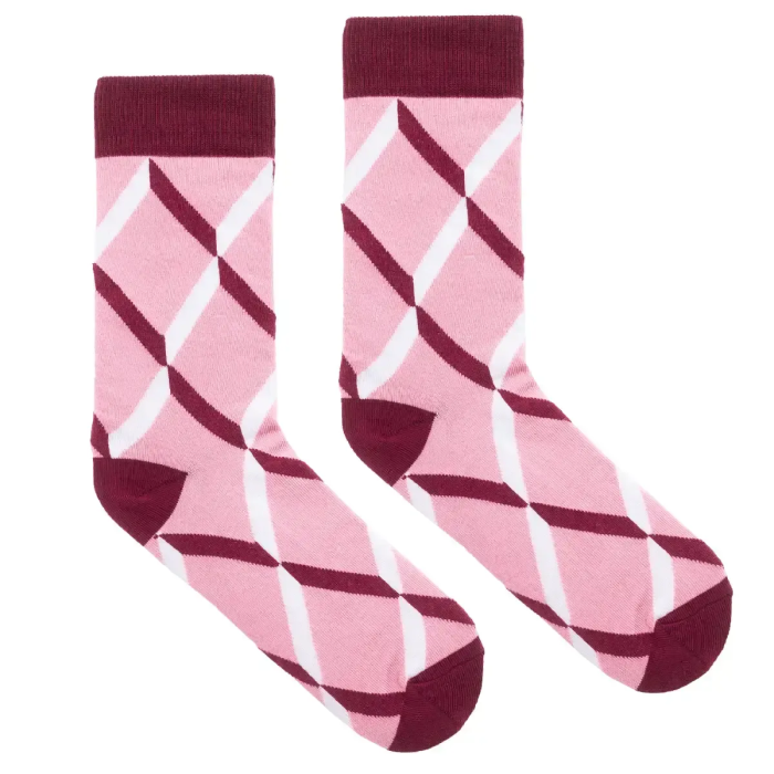 Organic cotton classic socks Pink Ribbons
