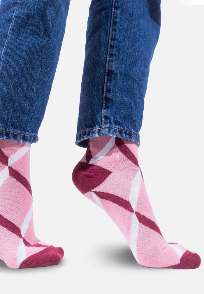 Organic cotton classic socks Pink Ribbons