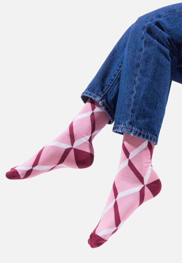 Organic cotton classic socks Pink Ribbons