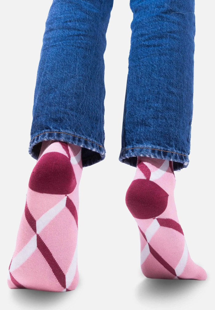 Organic cotton classic socks Pink Ribbons