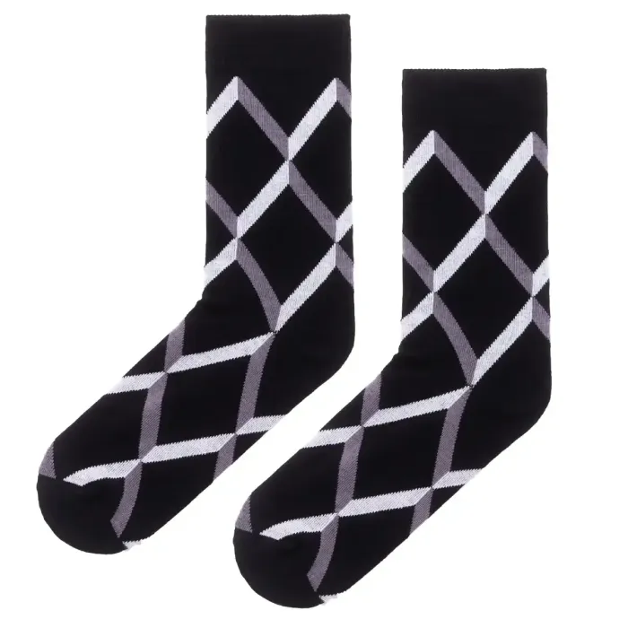 Skarpetki klasyczne z bawełny organicznej wstążki czarne