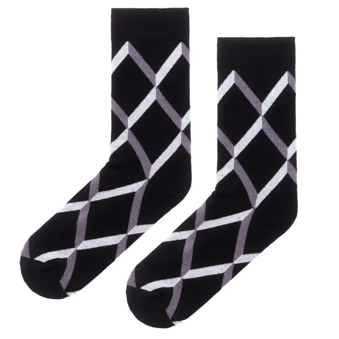 Organic cotton classic socks Black Ribbons