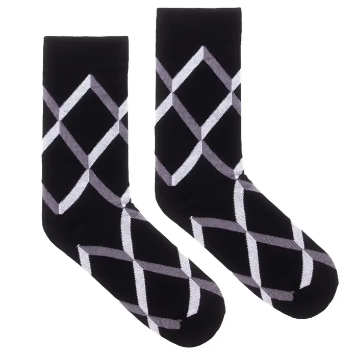 Skarpetki klasyczne z bawełny organicznej wstążki czarne