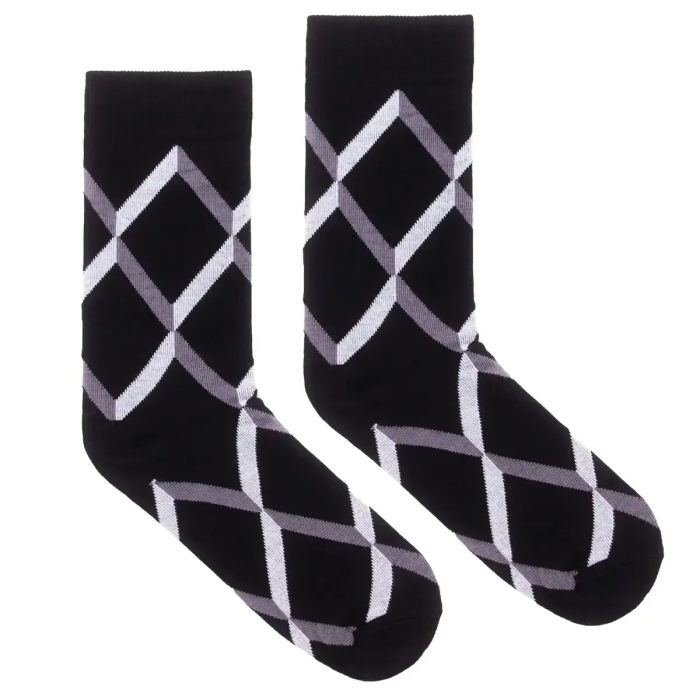 Organic cotton classic socks Black Ribbons