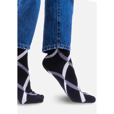 Organic cotton classic socks Black Ribbons