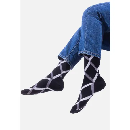Organic cotton classic socks Black Ribbons