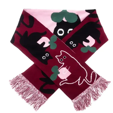 Organic cotton scarf Cat Mischief