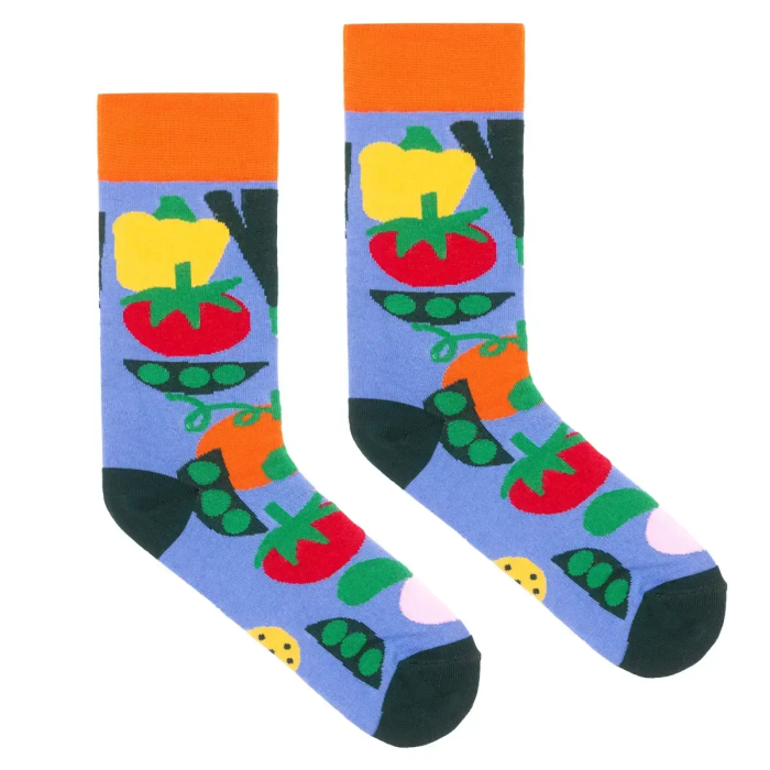 Organic cotton socks Vegetabels