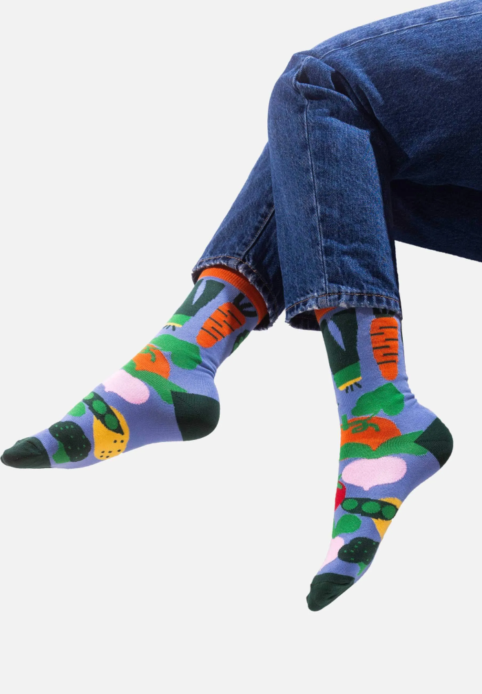 Organic cotton socks Vegetabels