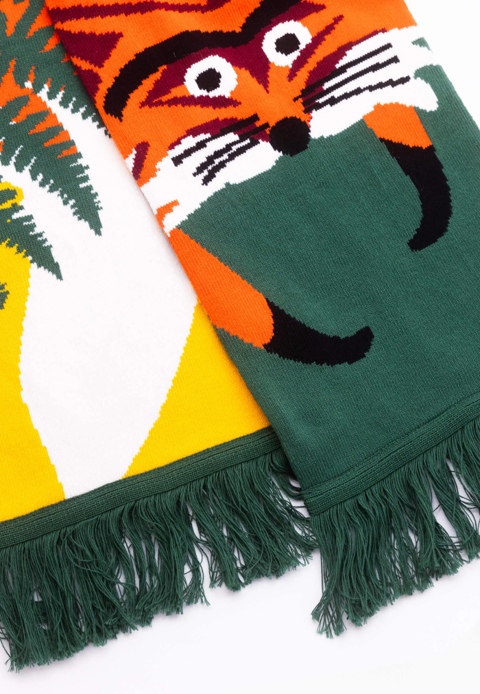 Organic cotton scarf Fox Viva