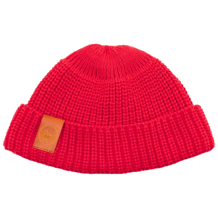 Red tulip organic cotton burglar beanie