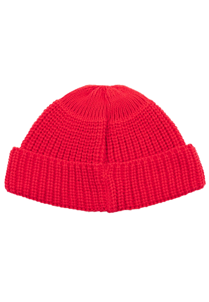 Red tulip organic cotton burglar beanie