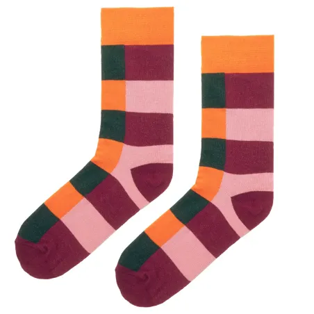 Carrots and peas checker socks