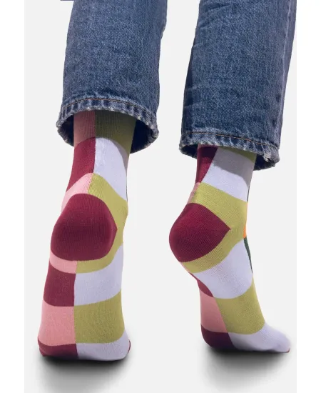 Carrots and peas checker socks