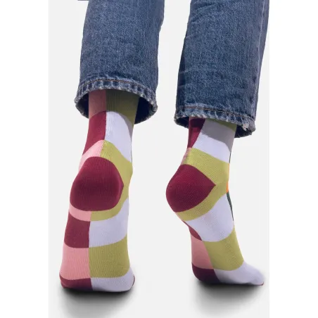 Carrots and peas checker socks