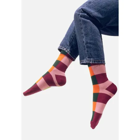 Carrots and peas checker socks
