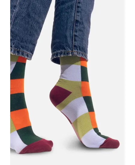 Carrots and peas checker socks
