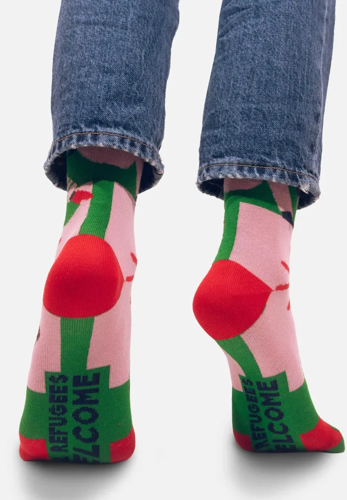 Socks KABAK & Ocalenie Foundation Refugees Welcome