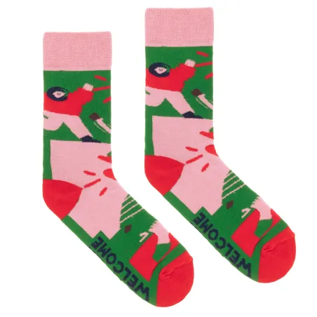 Socks KABAK & Ocalenie Foundation Refugees Welcome