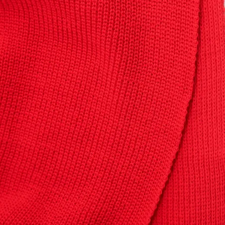 Poppy red organic cotton plain scarf OUTLET
