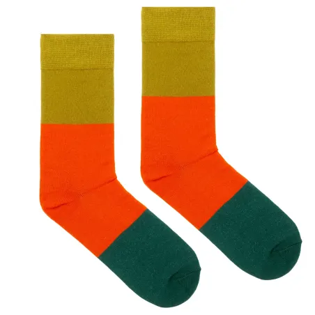 Organic cotton colorful socks Autumn in the forest