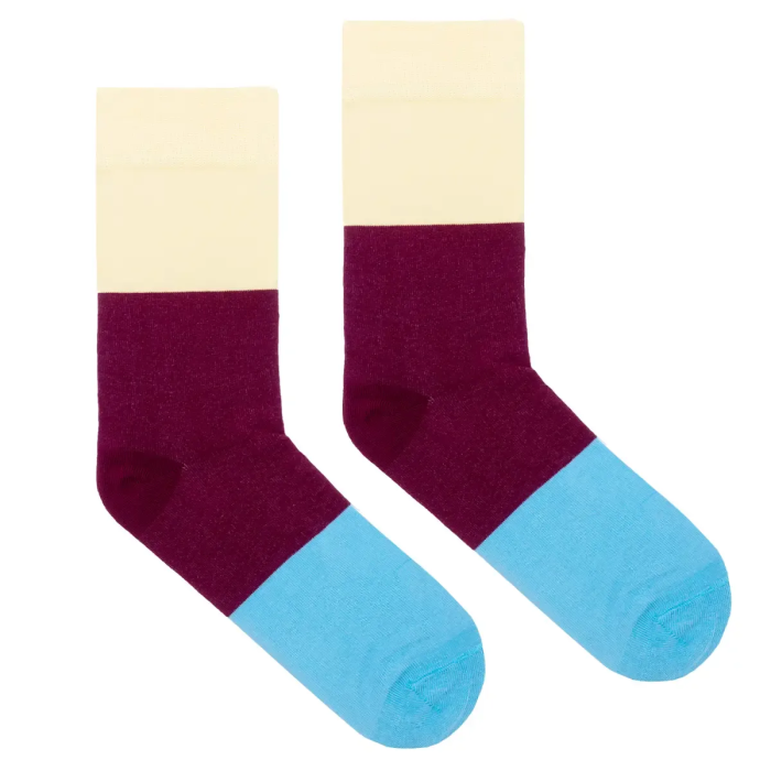 Organic cotton colorful socks September Cliff