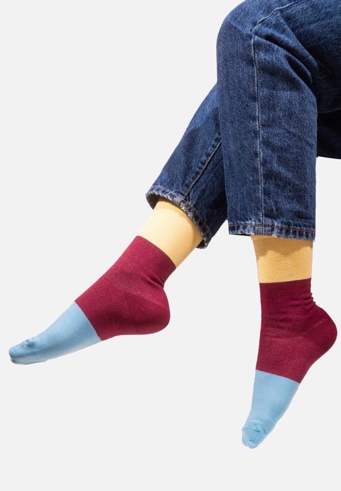 Organic cotton colorful socks September Cliff