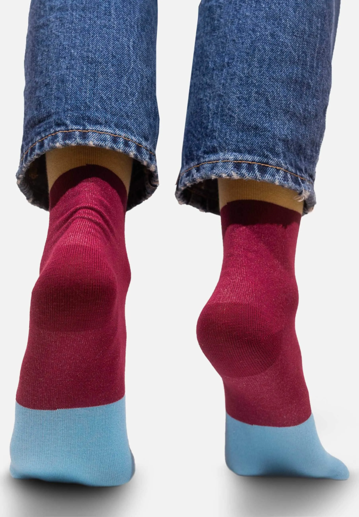 Organic cotton colorful socks September Cliff