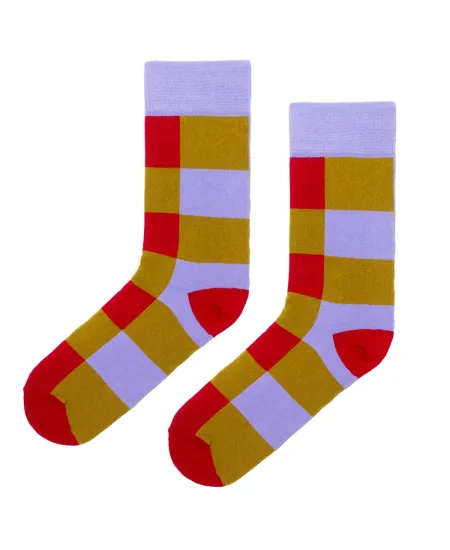Tomato in the meadow checker socks