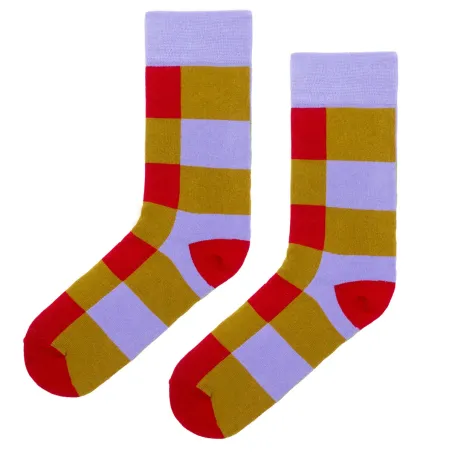 Tomato in the meadow checker socks