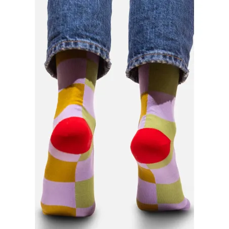 Tomato in the meadow checker socks