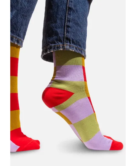 Tomato in the meadow checker socks