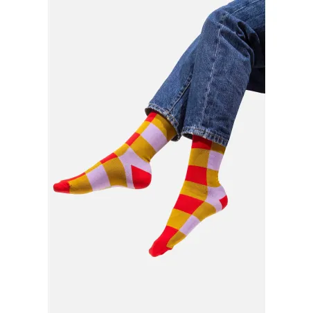 Tomato in the meadow checker socks