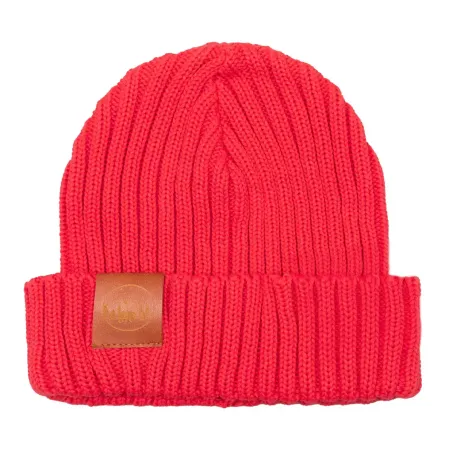 Red tulip organic cotton alkatraz beanie