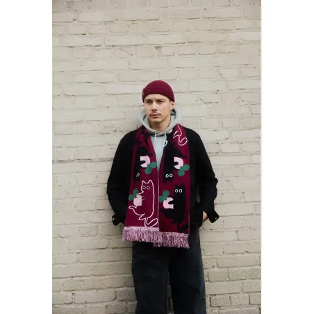 Organic cotton scarf Cat Mischief