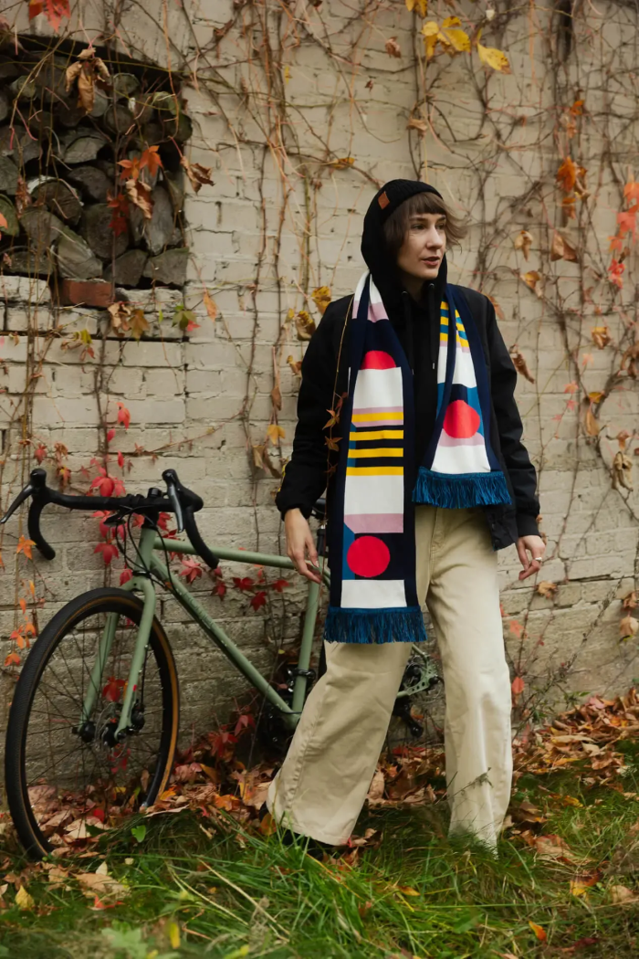 Organic cotton scarf Illusion