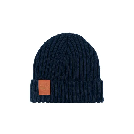 Navy blue organic cotton alkatraz beanie