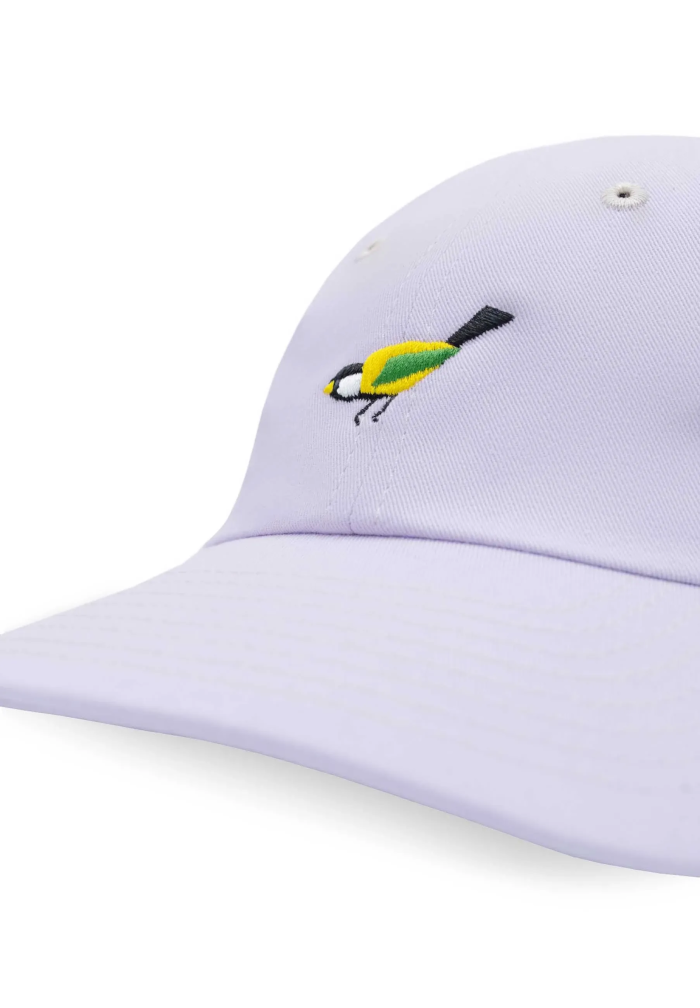 Low profile baseball cap Tit bird lilac