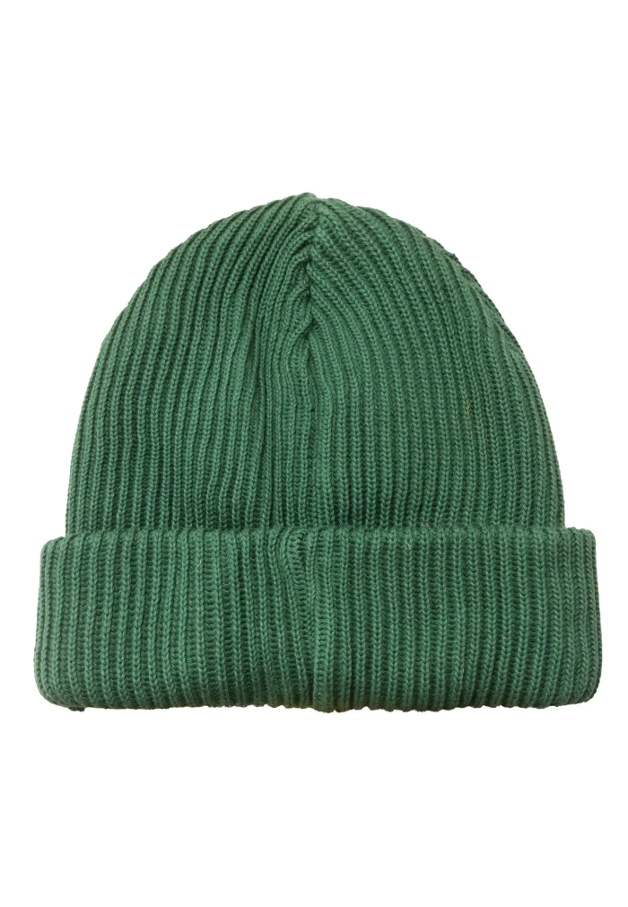 Sage green organic cotton winter beanie