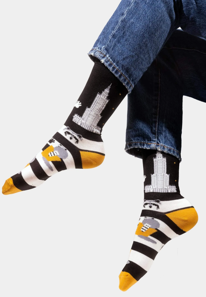 Socks Organic Cotton Palace of Culture Raccoon