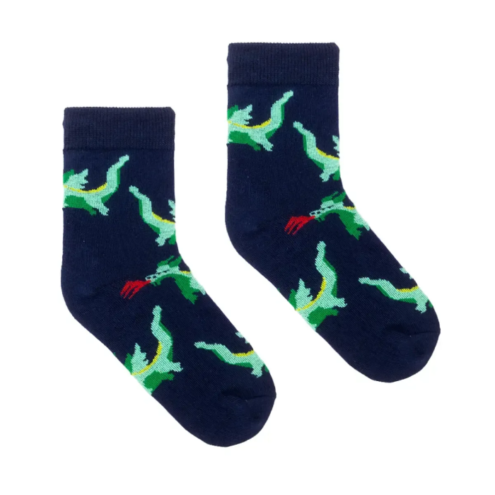 Kids socks navy Wawel's dragon